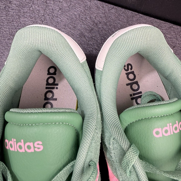 Adidas VL Court Bold Preloved Green Pink Size 8 - Picture 7 of 15
